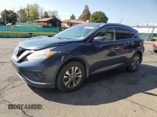 2016 Nissan Murano SL with VIN 5N1AZ2MH2GN155308, listed as a Copart auction lot 83990915 with 86,117 mi miles and Salvage title. Bid and sale history available at DreamBid. Image 1.