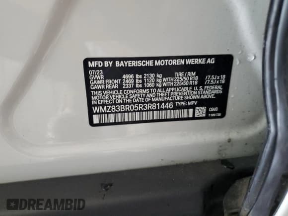 ✅ 2024 MINI Countryman Cooper S • VIN: WMZ83BR05R3R81446 • Lot: 78753164. Listed on Copart with 25,408 mi. Free auction sales archive from the USA and detailed vehicle history report at DreamBid. Image 13.