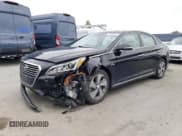 ✅ 2016 Hyundai Sonata • VIN: KMHE14L26GA031485 • Лот: 51050224. Опубликован ранее на Copart с пробегом 91 551 миль. Бесплатный доступ к архиву аукционных продаж из США и подробный отчёт об истории автомобиля на DreamBid. Изображение 1.