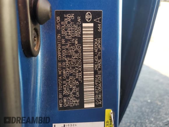 ✅ 2009 Toyota Corolla LE • VIN: JTDBL40EU9J024521 • Lot: 70258515. Wystawiony na Copart z przebiegiem 145 845 mil. Bezpłatny archiwum sprzedaży aukcyjnych z USA i szczegółowy raport historii pojazdu na DreamBid. Zdjęcie 12.