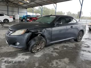✅ 2010 Lexus IS 350 C • VIN: JTHFE2C21A2502380 • Lot: 90658845. Listed on Copart with 155,125 mi. Free auction sales archive from the USA and detailed vehicle history report at DreamBid. Image 1.