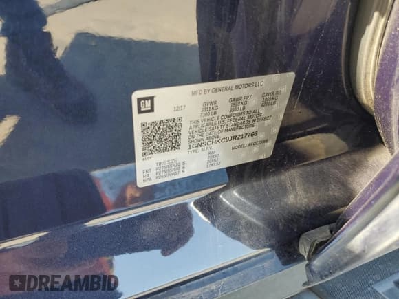 ✅ 2018 Chevrolet Suburban LT • VIN: 1GNSCHKC9JR217766 • Lot: 75172934. Wystawiony na Copart z przebiegiem 86 693 mil. Bezpłatny archiwum sprzedaży aukcyjnych z USA i szczegółowy raport historii pojazdu na DreamBid. Zdjęcie 14.