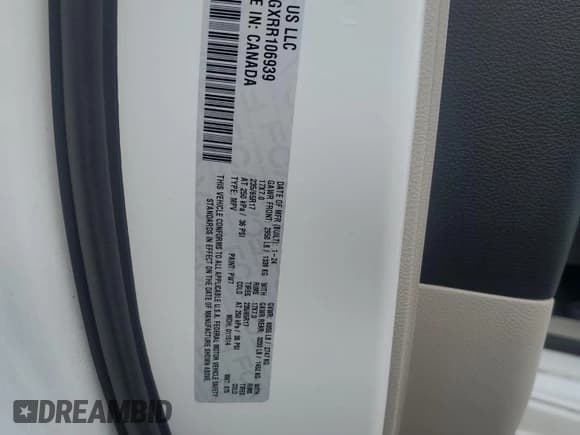 ✅ 2024 Chrysler Voyager LX • VIN: 2C4RC1CGXRR106939 • Lot: 80786085. Wystawiony na Copart z przebiegiem 59 858 mil. Bezpłatny archiwum sprzedaży aukcyjnych z USA i szczegółowy raport historii pojazdu na DreamBid. Zdjęcie 13.