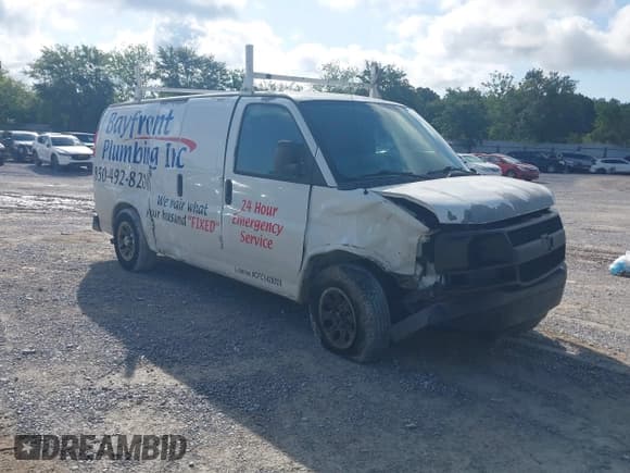 ✅ 2013 Chevrolet Express Cargo • VIN: 1GCSGAFX9D1101116 • Lot: 42351221. Listed on IAAI with 220,008 mi. Free auction sales archive from the USA and detailed vehicle history report at DreamBid. Image 1.