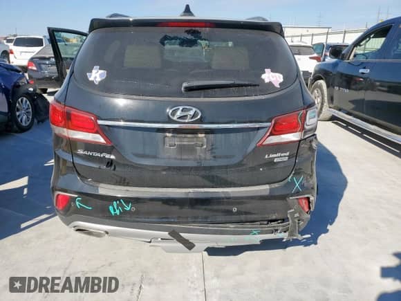 2017 Hyundai Santa Fe Limited Ultimate with VIN KM8SR4HFXHU216453, listed as a Copart auction lot 82369535 with 110,815 mi miles and Salvage title. Bid and sale history available at DreamBid. Image 6.