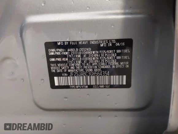 ✅ 2016 Subaru Forester 2.5i • VIN: JF2SJABC3GH564354 • Lot: 43068933. Wystawiony na IAAI z przebiegiem 75 597 mil. Bezpłatny archiwum sprzedaży aukcyjnych z USA i szczegółowy raport historii pojazdu na DreamBid. Zdjęcie 9.