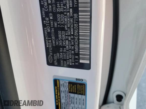 ✅ 2022 Hyundai Palisade SEL • VIN: KM8R4DHE8NU387198 • Лот: 82005704. Опубликован ранее на Copart с пробегом 56 760 миль. Бесплатный доступ к архиву аукционных продаж из США и подробный отчёт об истории автомобиля на DreamBid. Изображение 14.