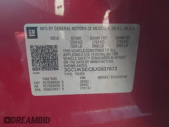 ✅ 2018 Chevrolet Silverado 1500 LTZ • VIN: 3GCUKSEC6JG537673 • Lot: 42597392. Wystawiony na IAAI z przebiegiem 286 513 mil. Bezpłatny archiwum sprzedaży aukcyjnych z USA i szczegółowy raport historii pojazdu na DreamBid. Zdjęcie 9.