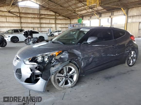 2015 Hyundai Veloster z VIN KMHTC6AD1FU232550, wystawiony jako Copart lot #69808314 z przebiegiem 97 915 mil mil oraz Szkoda całkowita • Salvage title. Historia ofert i sprzedaży dostępna na DreamBid. Obrazek 1.
