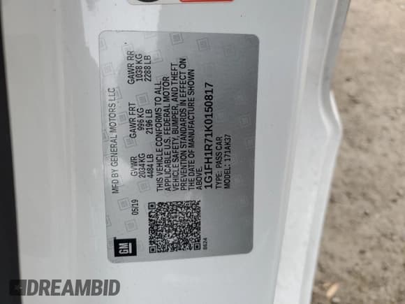 ✅ 2019 Chevrolet Camaro 2SS • VIN: 1G1FH1R71K0150817 • Лот: 92270065. Опубликован ранее на Copart с пробегом 51 285 миль. Бесплатный доступ к архиву аукционных продаж из США и подробный отчёт об истории автомобиля на DreamBid. Изображение 12.