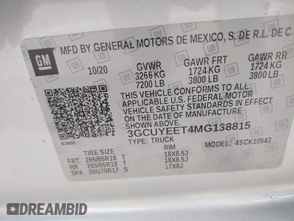 ✅ 2021 Chevrolet Silverado 1500 RST • VIN: 3GCUYEET4MG138815 • Лот: 42894441. Опубликован ранее на IAAI с пробегом 77 700 миль. Бесплатный доступ к архиву аукционных продаж из США и подробный отчёт об истории автомобиля на DreamBid. Изображение 9.