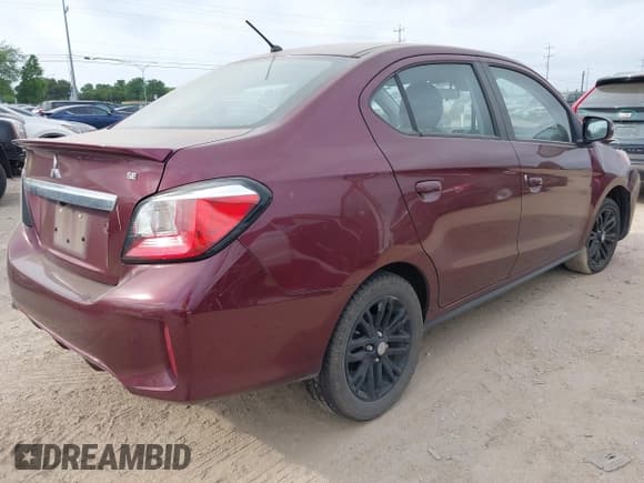✅ 2021 Mitsubishi Mirage SE • VIN: ML32FVFJ9MHF01230 • Lot: 42129976. Listed on IAAI with 80,789 mi. Free auction sales archive from the USA and detailed vehicle history report at DreamBid. Image 4.