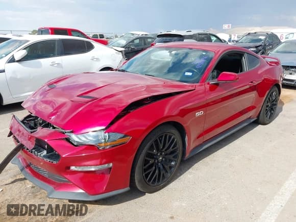 ✅ 2020 Ford Mustang GT • VIN: 1FA6P8CF9L5114130 • Lot: 42986096. Listed on IAAI with 74,303 mi. Free auction sales archive from the USA and detailed vehicle history report at DreamBid. Image 2.