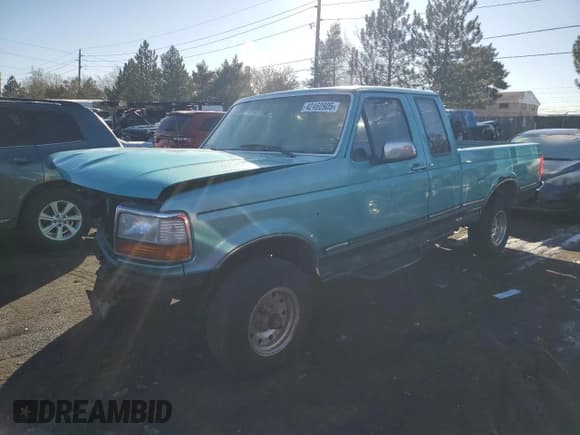 ✅ 1995 Ford F-150 • VIN: 1FTEX14N0SKB47438 • Lot: 42460905. Listed on Copart with Not provided. Free auction sales archive from the USA and detailed vehicle history report at DreamBid. Image 1.