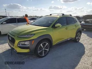 ✅ 2020 Hyundai Kona Ultimate • VIN: KM8K53A51LU445295 • Лот: 75877854. Опубликован ранее на Copart с пробегом Не указан. Бесплатный доступ к архиву аукционных продаж из США и подробный отчёт об истории автомобиля на DreamBid. Изображение 1.