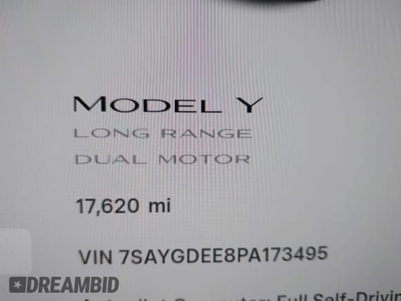 ✅ 2023 Tesla Model Y Long Range • VIN: 7SAYGDEE8PA173495 • Lot: 43651591. Wystawiony na IAAI z przebiegiem 17 620 mil. Bezpłatny archiwum sprzedaży aukcyjnych z USA i szczegółowy raport historii pojazdu na DreamBid. Zdjęcie 16.