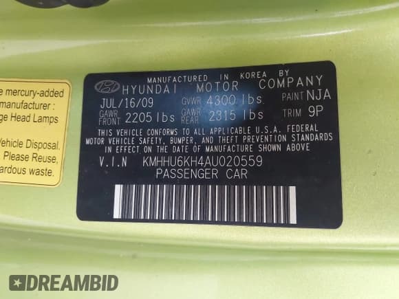 ✅ 2010 Hyundai Genesis Coupe Track • VIN: KMHHU6KH4AU020559 • Lot: 42785297. Wystawiony na IAAI z przebiegiem 151 125 mil. Bezpłatny archiwum sprzedaży aukcyjnych z USA i szczegółowy raport historii pojazdu na DreamBid. Zdjęcie 9.