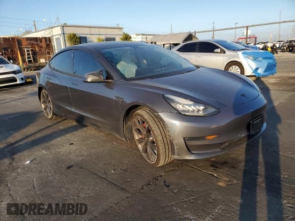 ✅ 2020 Tesla Model 3 Performance • VIN: 5YJ3E1EC7LF714589 • Лот: 90745695. Опубликован ранее на Copart с пробегом 76 197 миль. Бесплатный доступ к архиву аукционных продаж из США и подробный отчёт об истории автомобиля на DreamBid. Изображение 4.