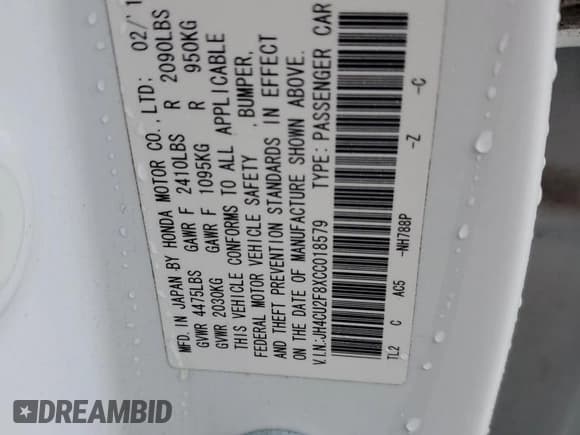 ✅ 2012 Acura TSX Special Edition • VIN: JH4CU2F8XCC018579 • Лот: 82519405. Опубликован ранее на Copart с пробегом 173 938 миль. Бесплатный доступ к архиву аукционных продаж из США и подробный отчёт об истории автомобиля на DreamBid. Изображение 12.