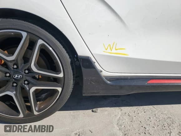 2022 Hyundai Veloster with VIN KMHT36AH6NU012208, listed as a Copart auction lot 76177694 with 34,946 mi miles and Non repairable. Bid and sale history available at DreamBid. Image 12.