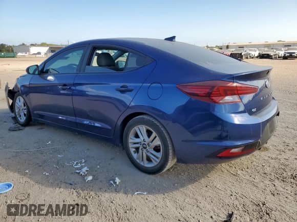 2020 Hyundai Elantra SEL with VIN 5NPD84LF0LH540358, listed as a Copart auction lot 82253045 with 79,669 mi miles and Salvage title. Bid and sale history available at DreamBid. Image 2.