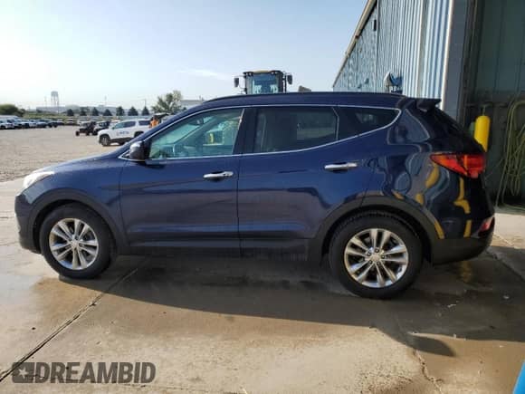 2017 Hyundai Santa Fe 2.0T with VIN 5XYZUDLA4HG478449, listed as a Copart auction lot 80158215 with 130,566 mi miles and Clean title. Bid and sale history available at DreamBid. Image 2.