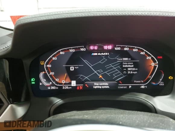 ✅ 2023 BMW 4 Series M440i xDrive • VIN: WBA63AT01PCL58474 • Лот: 58387525. Опубликован ранее на Copart с пробегом 3 988 миль. Бесплатный доступ к архиву аукционных продаж из США и подробный отчёт об истории автомобиля на DreamBid. Изображение 9.