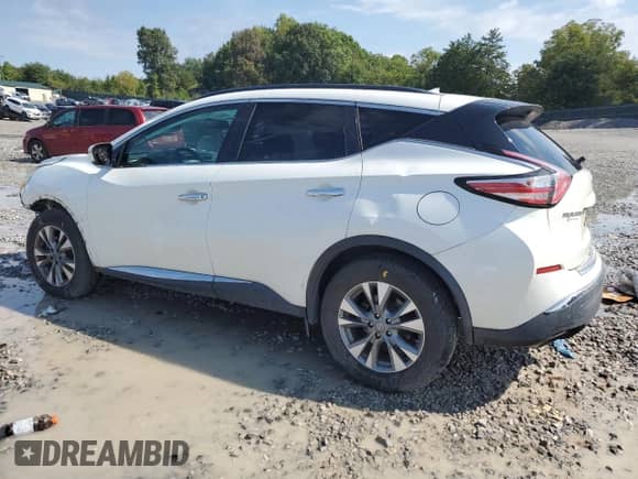 2016 Nissan Murano S with VIN 5N1AZ2MG0GN103263, listed as a Copart auction lot 71057085 with 164,579 mi miles and Salvage title. Bid and sale history available at DreamBid. Image 2.