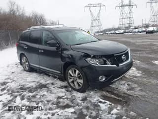 ✅ 2016 Nissan Pathfinder Platinum • VIN: 5N1AR2MM5GC663278 • Lot: 41575467. Listed on IAAI with 142,295 mi. Free auction sales archive from the USA and detailed vehicle history report at DreamBid. Image 1.