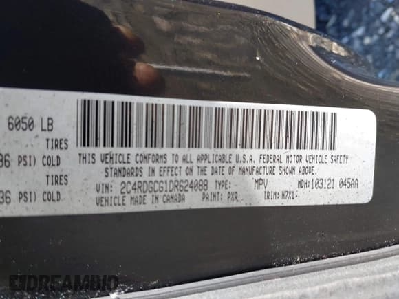 ✅ 2013 Dodge Grand Caravan SXT • VIN: 2C4RDGCG1DR624088 • Lot: 43263311. Listed on IAAI with 141,979 mi. Free auction sales archive from the USA and detailed vehicle history report at DreamBid. Image 9.