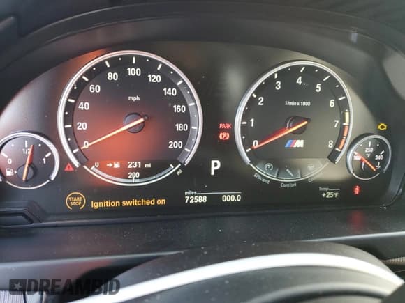 ✅ 2017 BMW X6 M • VIN: 5YMKW8C37H0U72372 • Lot: 87505695. Listed on Copart with 72,588 mi. Free auction sales archive from the USA and detailed vehicle history report at DreamBid. Image 9.