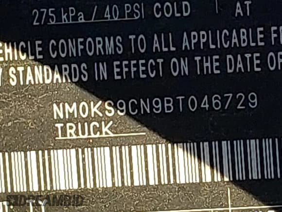 ✅ 2011 Ford Transit Connect XLT Premium • VIN: NM0KS9CN9BT046729 • Lot: 42910675. Listed on IAAI with 104,440 mi. Free auction sales archive from the USA and detailed vehicle history report at DreamBid. Image 9.