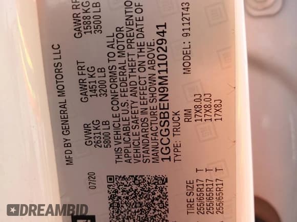 ✅ 2021 Chevrolet Colorado 2WD Work Truck • VIN: 1GCGSBEN9M1102941 • Lot: 82386945. Listed on Copart with 136,225 mi. Free auction sales archive from the USA and detailed vehicle history report at DreamBid. Image 12.