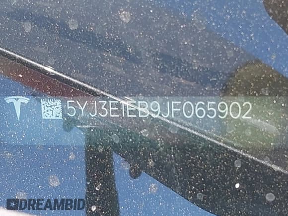 ✅ 2018 Tesla Model 3 Long Range Battery • VIN: 5YJ3E1EB9JF065902 • Lot: 43453809. Listed on IAAI with 110,282 mi. Free auction sales archive from the USA and detailed vehicle history report at DreamBid. Image 20.