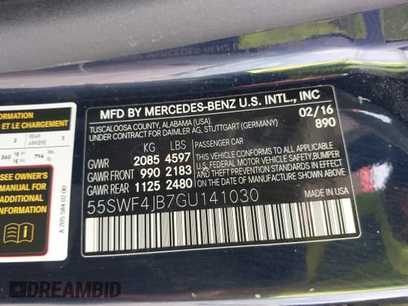 ✅ 2016 Mercedes-Benz C 300 • VIN: 55SWF4JB7GU141030 • Lot: 43540992. Wystawiony na IAAI z przebiegiem 132 550 mil. Bezpłatny archiwum sprzedaży aukcyjnych z USA i szczegółowy raport historii pojazdu na DreamBid. Zdjęcie 9.