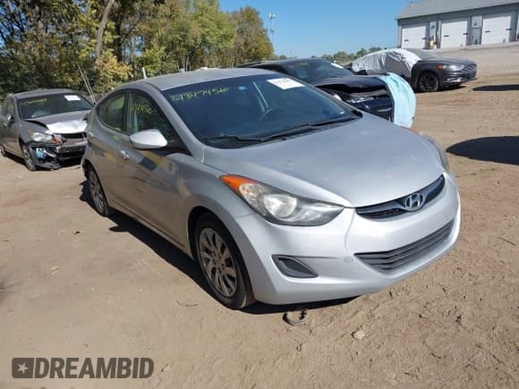 ✅ 2012 Hyundai Elantra GLS • VIN: 5NPDH4AE9CH089974 • Lot: 43474560. Listed on IAAI with 174,190 mi. Free auction sales archive from the USA and detailed vehicle history report at DreamBid. Image 1.