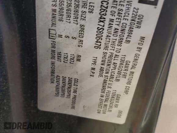 ✅ 2007 Saturn VUE V6 • VIN: 5GZCZ634X7S806476 • Lot: 45871685. Wystawiony na Copart z przebiegiem Nie podano. Bezpłatny archiwum sprzedaży aukcyjnych z USA i szczegółowy raport historii pojazdu na DreamBid. Zdjęcie 13.