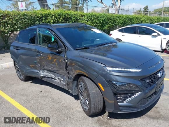 2022 Hyundai Kona N Line с VIN KM8K33A36NU922438, выставлен на аукционе IAAI как лот 43316477 с пробегом 24 079 миль миль и . История ставок и продаж доступна на DreamBid. Изображение 1.