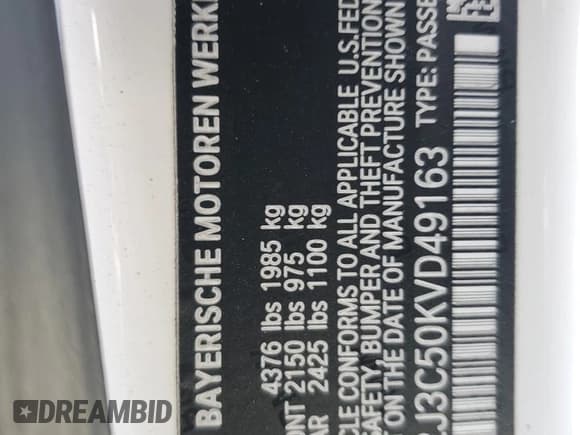 ✅ 2019 BMW 2 Series 230i xDrive • VIN: WBA2J3C50KVD49163 • Lot: 71239025. Listed on Copart with 57,389 mi. Free auction sales archive from the USA and detailed vehicle history report at DreamBid. Image 13.