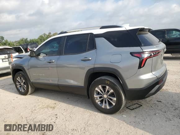 2025 Chevrolet Equinox FWD LT с VIN 3GNAXHEG2SL290954, выставлен на аукционе Copart как лот 53758315 с пробегом 593 миль миль и Списание • Salvage title. История ставок и продаж доступна на DreamBid. Изображение 2.