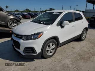 2020 Chevrolet Trax LS with VIN KL7CJKSB2LB024133, listed as a Copart auction lot 74838694 with 27,307 mi miles and Clean title. Bid and sale history available at DreamBid. Image 1.
