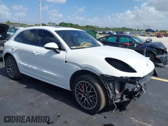 ✅ 2015 Porsche Macan Turbo • VIN: WP1AF2A56FLB91406 • Lot: 42834346. Listed on IAAI with 83,724 mi. Free auction sales archive from the USA and detailed vehicle history report at DreamBid. Image 1.
