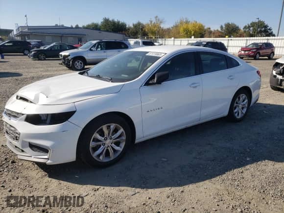 2017 Chevrolet Malibu LS with VIN 1G1ZB5ST6HF154140, listed as a Copart auction lot 87419965 with 90,635 mi miles and Salvage title. Bid and sale history available at DreamBid. Image 1.