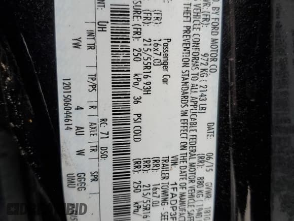 ✅ 2015 Ford Focus SE • VIN: 1FADP3F29FL330191 • Lot: 58309895. Wystawiony na Copart z przebiegiem 179 043 mil. Bezpłatny archiwum sprzedaży aukcyjnych z USA i szczegółowy raport historii pojazdu na DreamBid. Zdjęcie 12.