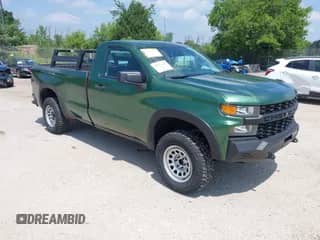 2020 Chevrolet Silverado 1500 Work Truck z VIN 3GCNWAEH6LG123701, wystawiony jako IAAI lot #42699617 z przebiegiem 92 843 mil mil oraz . Historia ofert i sprzedaży dostępna na DreamBid. Obrazek 1.