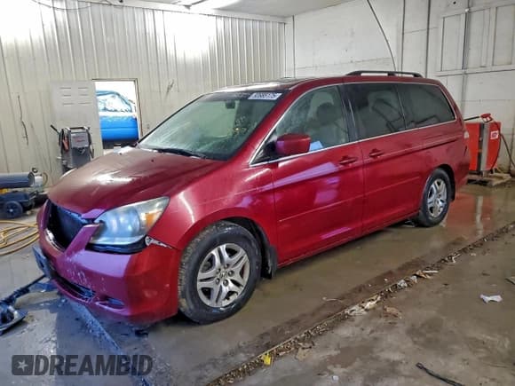 ✅ 2006 Honda Odyssey EX-L • VIN: 5FNRL38666B422406 • Lot: 93985175. Listed on Copart with 256,109 mi. Free auction sales archive from the USA and detailed vehicle history report at DreamBid. Image 1.