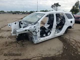 2018 Dodge Durango SRT z VIN 1C4SDJGJXJC291754, wystawiony jako Copart lot #58223155 z przebiegiem Nie podano mil oraz Szkoda całkowita • Salvage title. Historia ofert i sprzedaży dostępna na DreamBid. Obrazek 1.