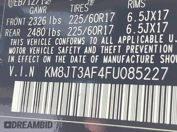 2015 Hyundai Tucson GLS с VIN KM8JT3AF4FU085227, выставлен на аукционе IAAI как лот 43150289 с пробегом Не указан миль и . История ставок и продаж доступна на DreamBid. Изображение 9.