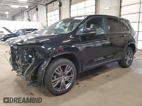 ✅ 2021 Honda Passport EX-L • VIN: 5FNYF8H58MB037157 • Lot: 58828074. Wystawiony na Copart z przebiegiem 25 890 mil. Bezpłatny archiwum sprzedaży aukcyjnych z USA i szczegółowy raport historii pojazdu na DreamBid. Zdjęcie 1.