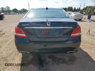 2014 Hyundai Equus Signature with VIN KMHGH4JH8EU090187, listed as a Copart auction lot 62720525 with 70,874 mi miles and Salvage title. Bid and sale history available at DreamBid. Image 6.